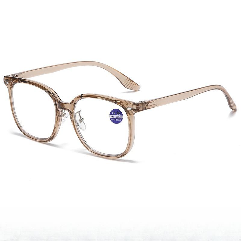 Fashion Photochromic Presbyopia Glasses Comfortable Large Frame Anti-blue Light Reading Glasses Men's and Women's Trend Glasses