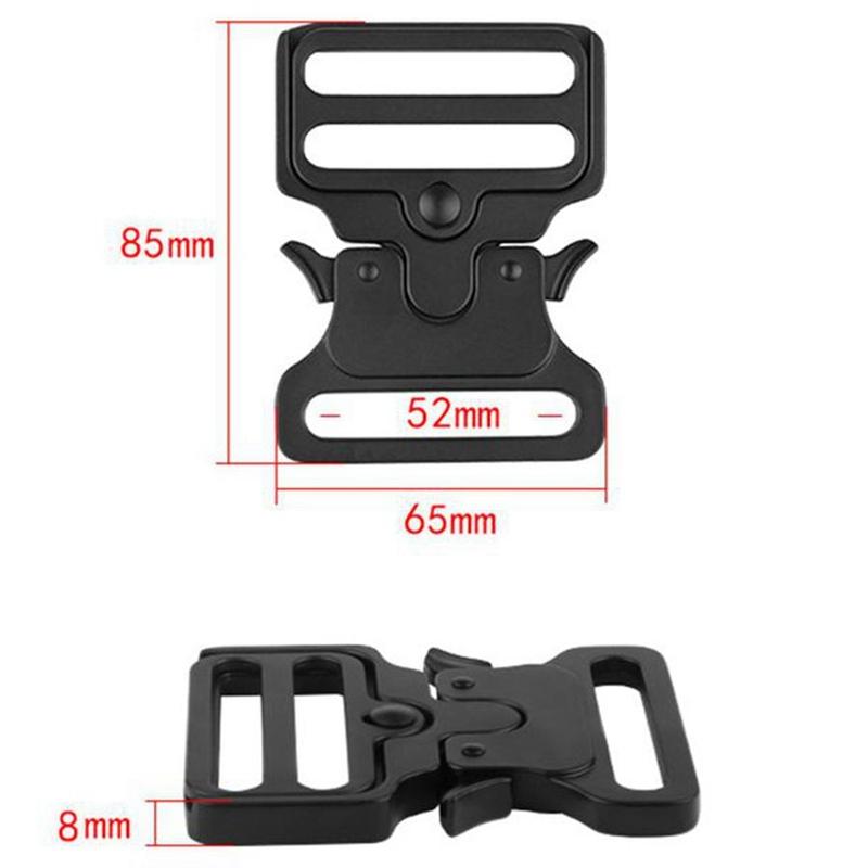 50mm 52mm Men's Heavy Duty Tactical Belt Buckle Quick Release Metal Fastener Military Style Belt Accessory Replacement Buckle