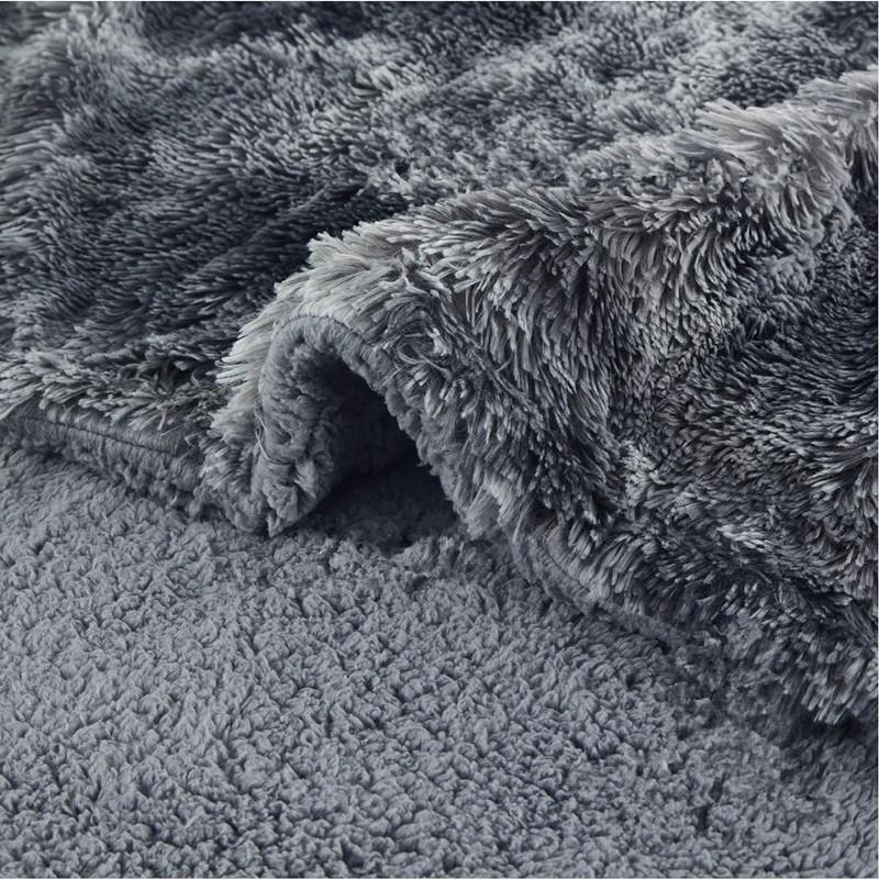 Плюшевое водонепроницаемое флисовое одеяло для питомцев Sherpa: Утолщенный коврик для собак и кошек