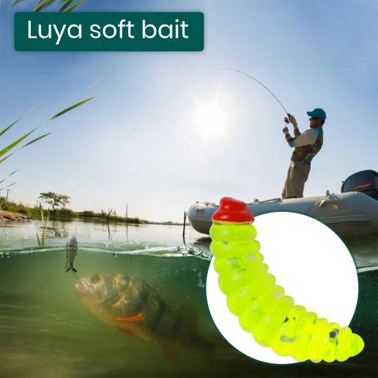 Yousheng 50 шт./пакет, мягкие приманки, имитация красного ротого мучного червя, личинка, рыболовная мягкая приманка, рыболовные снасти