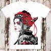 230 Gsm 100% Cotton Mecha Geisha Japanese Art Drawing Super Cool Best Gift Top Tee T Shirt 8811