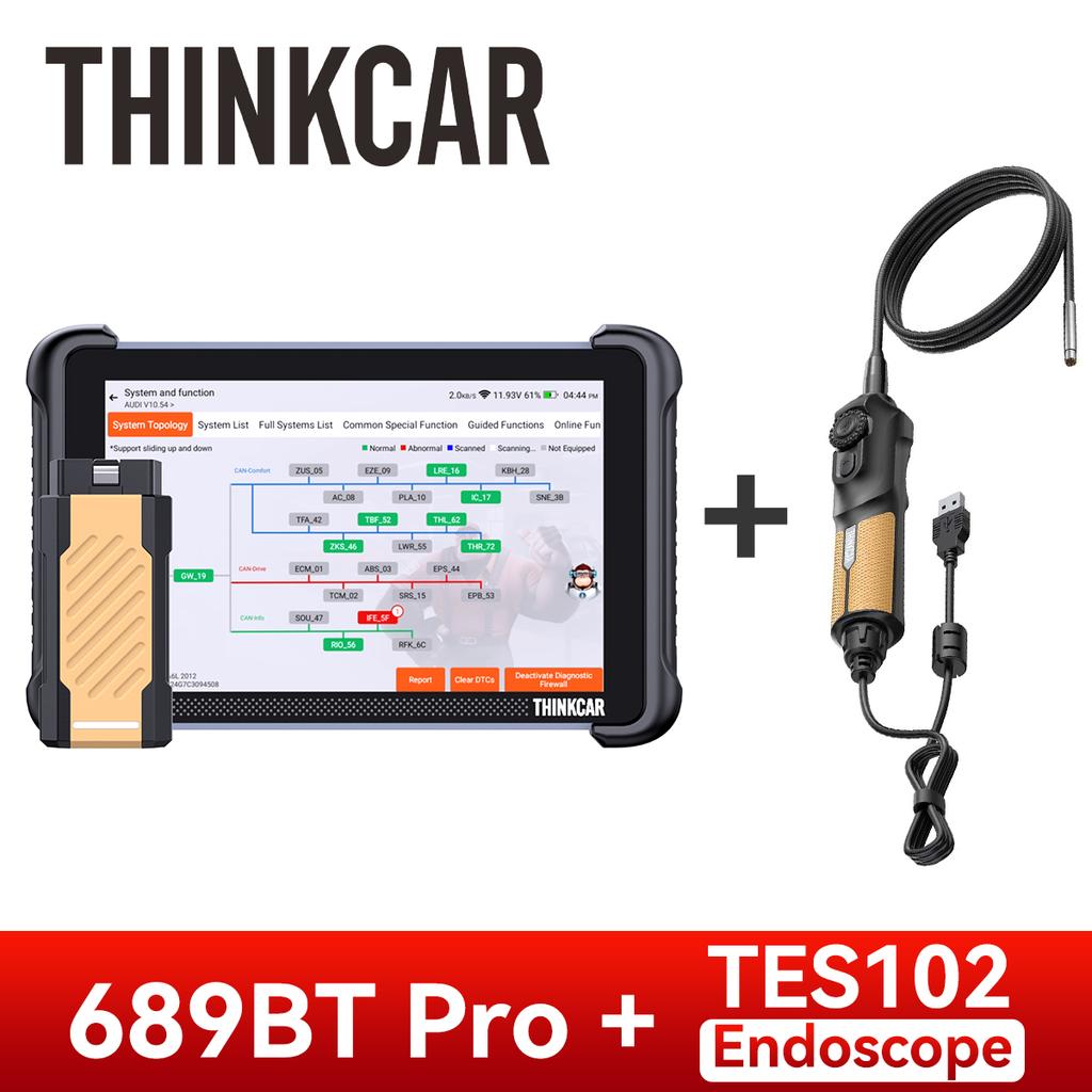 THINKCAR THINKSCAN 689BT PRO Топологический Ключевой Программатор Автомобильный Диагностический Инструмент J2534 Двунаправленный Автомобильный OBD2 Сканер Кодирование ЭБУ