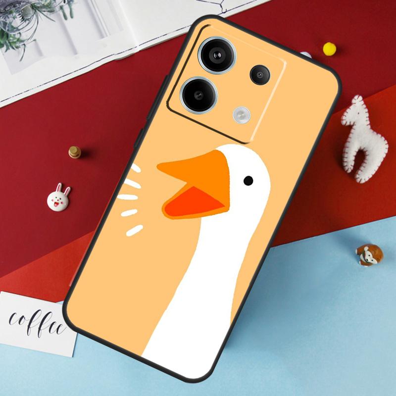 Cartoon Funny Goose Case For Xiaomi Redmi Note 13 12 11 8 9 10 Pro Note 12S 11S 10S Redmi 12 10C 12C 13C Cover