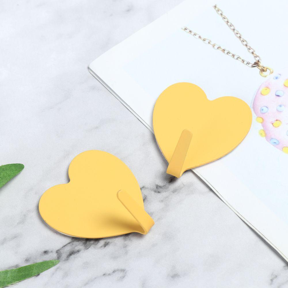 1 шт., домашний декор, металлические, без следов, вешалки в форме сердца, настенные крючки, держатели для ключей, стеллажи для хранения