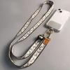 Металлическая пряжка Персонализированный печатный шнурок для телефона Длинный шнурок для мобильного телефона