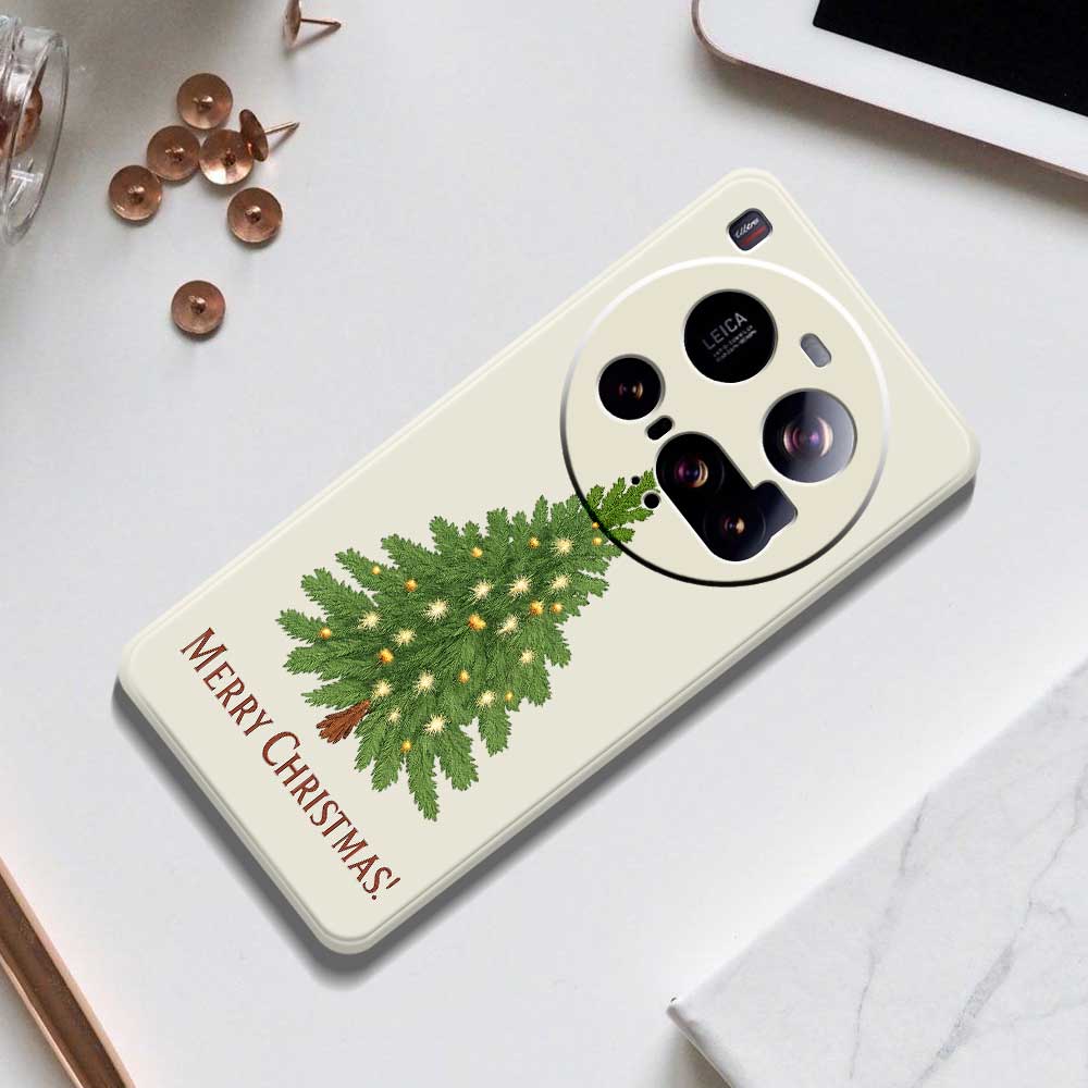 For Xiaomi 15 Ultra Case Christmas Tree Pattern Printing Straight Edge TPU Phone Back Cover