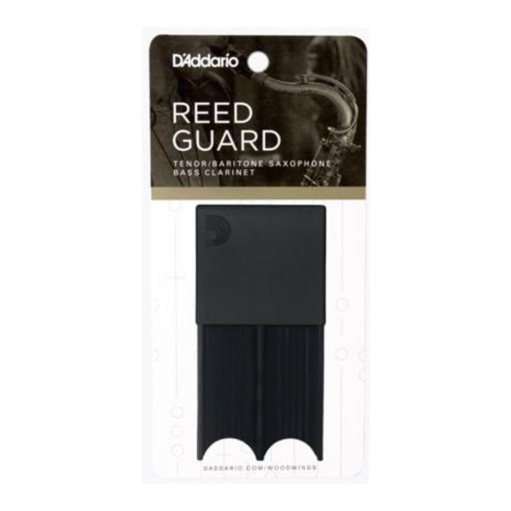 Защитный футляр D'Addario WoodWinds для тростей тенор- и баритон-саксофона, вмещает 4 трости, DRGRD4TBBK, Черный