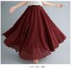 Юбка Mori Girl Artistic Plus Size из хлопка и льна, свободная талия, льняная юбка А-силуэта, длинная однотонная юбка в этническом стиле, большая юбка-свитер