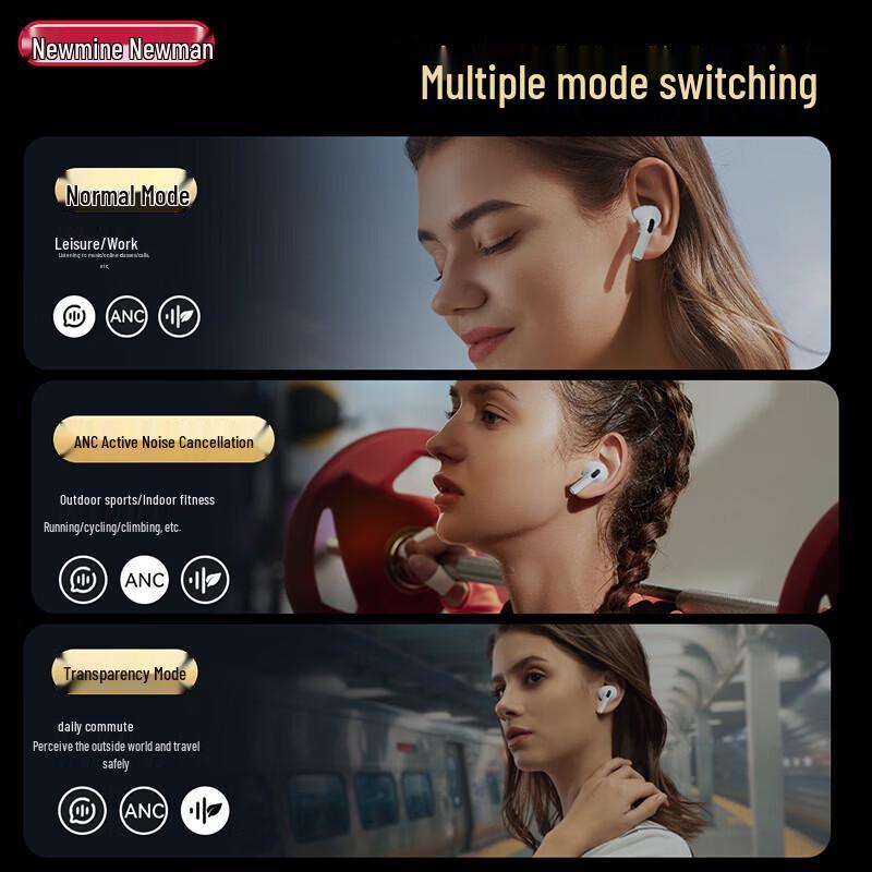 Беспроводные Bluetooth-наушники Newmine T9 с активным шумоподавлением