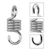 Lot de 2 crochets-ressort en acier galvanisé pour hamac - Charge 500 kg, 10,8 x 3,9 cm, anti-corrosion