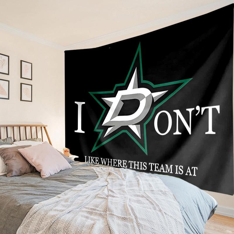 Dallas Stars Printed Tapestry, Unique Design Tapestry, Wall Decor for Bedroom,Livingroom, Playroom,Heartwarming Fan Holiday Gifts