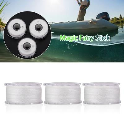 3 шт. Портативная белая леска ПВА, длина 20 м, быстрорастворимая, водорастворимая нить, ПВА-шнур, мешки для наживки