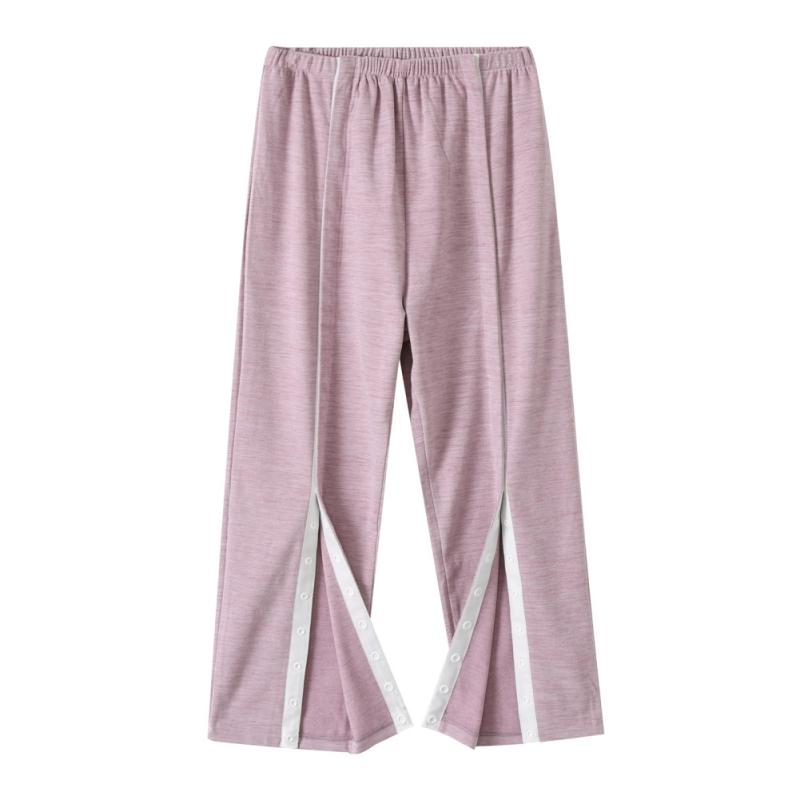 Женские брюки на пуговицах по всей длине для ухода за пациентами Послеоперационные брюки для легкого надевания/снятия