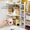 Student Dormitory Corner Desk with Bookshelf and Storage