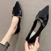 French Niche Flat Shoes One-pedal Single Shoes Women's 2025 New Gentle and Elegant Design Pointed Commuter Women's Shoes