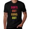 Suns Out Guns Out Tshirt Big Size Short Sleeve Casual Top