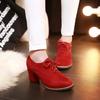 New Design High Heels Shoes Lady Pumps Cross-tied Women Classic Office Lady Pumps Woman Shoes Retro Shoes Women