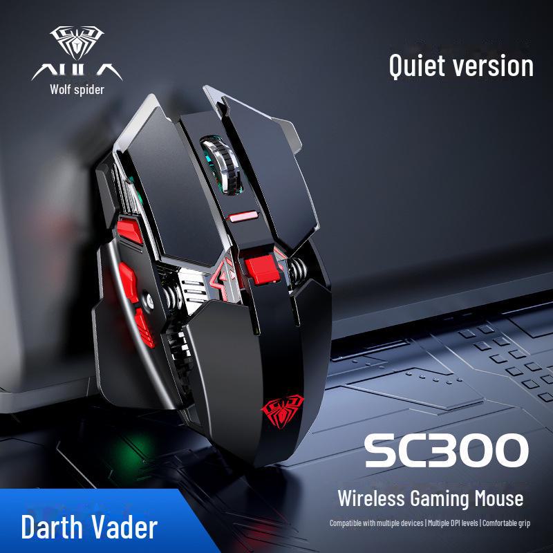Беспроводная игровая мышь AULA Wolf Spider SC300 с механическими характеристиками