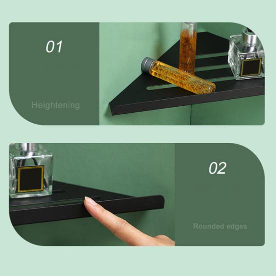 1/2 шт. угловые полки для ванной комнаты, нержавеющая сталь 304, простая установка, душевая стойка с дренажным дизайном