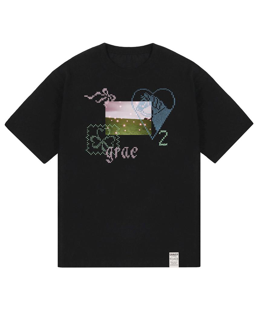 GRAVER [Unisex]Dreamy Short Sleeve T-Shirt_3Color