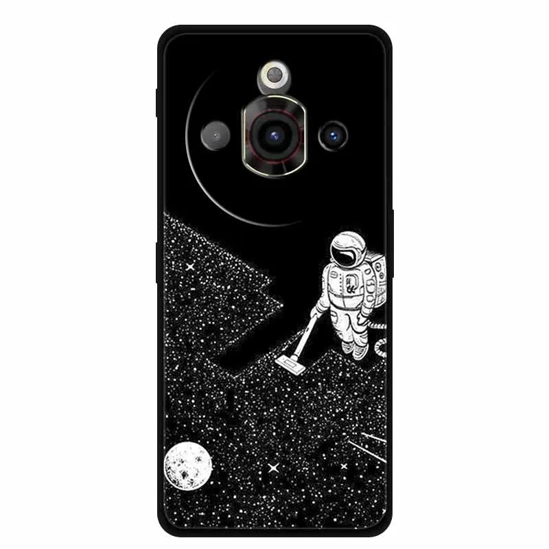 Чехол для ZTE Nubia Focus Pro 5G Мягкий бампер для Nubia Focus Pro Черные силиконовые чехлы для телефона Nubia Focus Pro 5G Защитный чехол