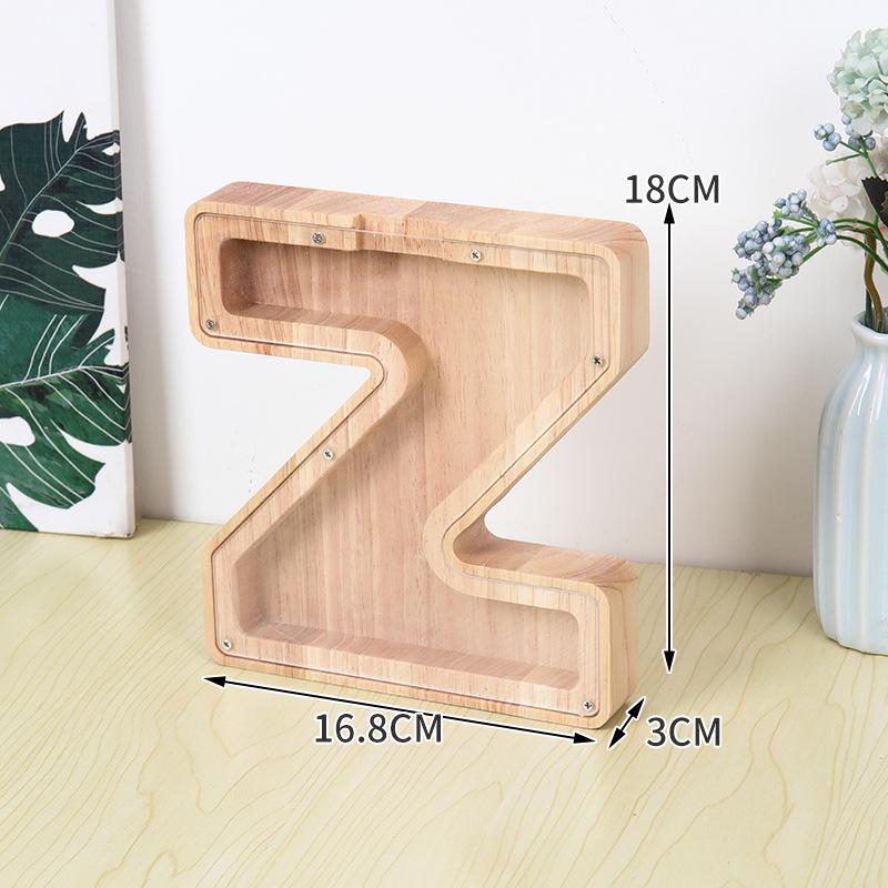 Деревянная и акриловая копилка для детей с алфавитом - прозрачный дизайн животных