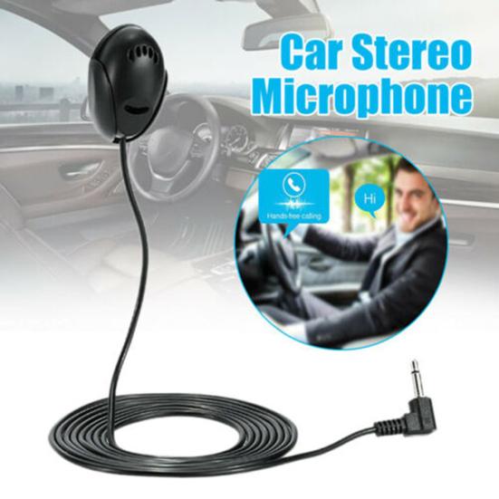 Автомобильный навигационный микрофон, чувствительный всенаправленный Plug Play автомобильный проводной внешний Bluetooth 3,5 мм, вставной микрофон для автомобиля