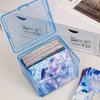 Multi-purpose Transparent Plastic Storage Box Rectangular Shape Collection Box Jewelry Container Desktop Organizer Cards Box