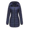 Women's Waterproof Cotton Loose Jacket, Autumn Winter Long Sleeve Parka Warm Cotton Coat, Detachable Hood, Multiple Colors Available