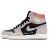 Air 1 Retro High OG Neutral Grey Мужские кроссовки Hyper-Crimson-White-Black 555088-018
