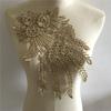 Gold I Polyester Embroidery Hollow Hot Diamond 3D Lace Flash Powder Lace Diy Decorative Clothes Clothing Accessories