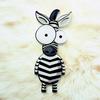 Cute Cartoon Brooches For Women Acrylic Zebra Lion Monkey Elephant Animal Brooch Pins Clothes Backpack Hat Badge Kids Gifts