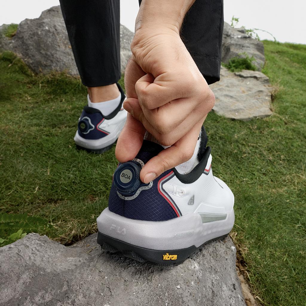 Fila Boa Explorer 2 Удобные Универсальные Низкие Кроссовки для Активного Отдыха Мужские кроссовки Белый Синий A12M421205FWB