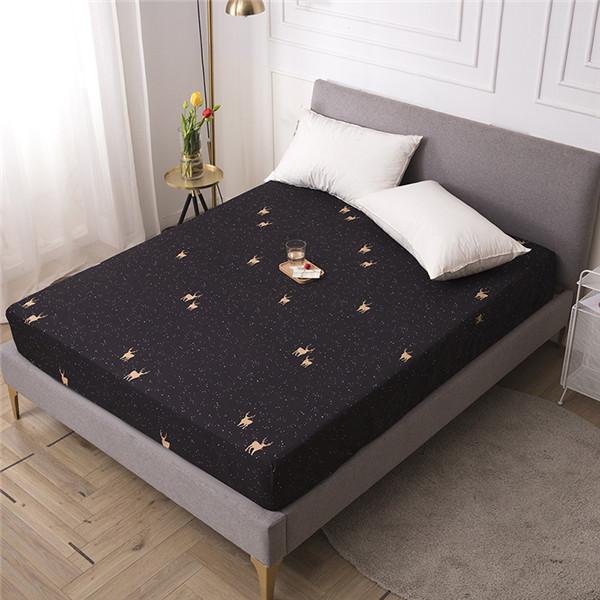 Bedding Fitted Sheet Bed Mattress Cover Printing Mattress Pad Protector Printed Bed Sheet with Elastic 140/160/180/200cm