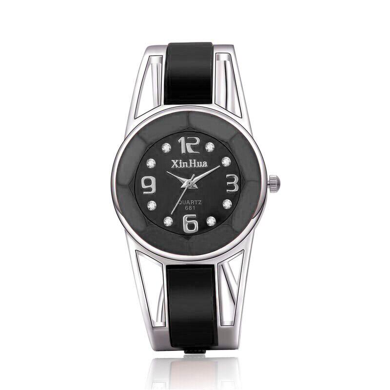 Women Watch Fashion Bangle Elegant Stainless Steel Quartz Ladies Watches Major Wristwatch Clock
