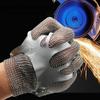 Stainless Steel Cut-resistant Gloves Level 5 Slaughter and Gardening High-risk Work Cut-resistant Labor Protection Gloves 1pcs