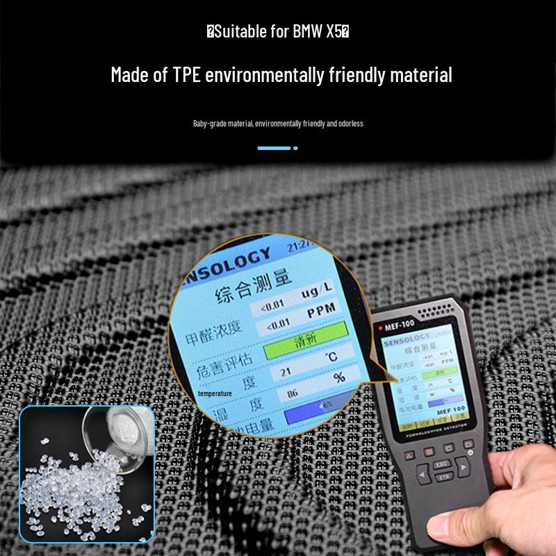 BMW X5 TPE Trunk & Rear Seat Protector: Eco-Friendly, Waterproof Mat