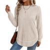 Women's Solid-color Fashionable Round-neck Top