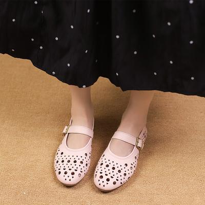 Мода 2025 Новые женские сандалии Мэри Джейн Мягкая подошва Квадратный дизайн Летняя повседневная обувь Дышащие Стильные Бестселлер На плоской подошве Низкий каблук