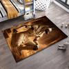 "Egyptian Mythology Anubis Themed Carpet with Mummy Design" Suitable for use as an anti-slip for living room bedroom sofas