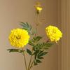 73cm Length Artificial Chrysanthemum Flowers 3 Heads Fake Marigold Bouquet  Home Decoration