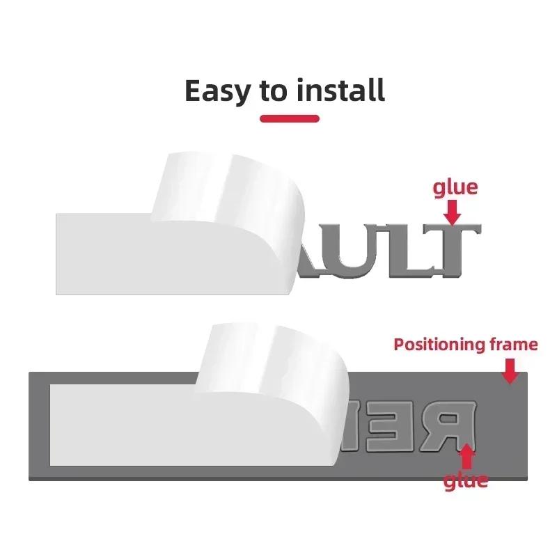 For Renault 2026 New Hub Caps For Renault Megane 2 Duster Logan Captur Clio Laguna Fluence Kadjar Accessories ABS 3D logo Car Re