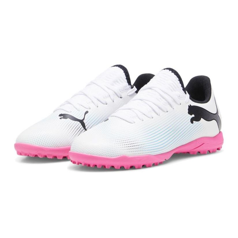 Puma Future Play 7 TF Big Kid Phenomenal Pack Kids Sneakers White Black Poison-Pink 107737-01