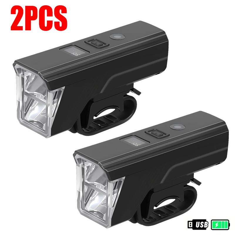 Новый светодиодный велосипедный фонарь с USB-зарядкой, передняя фара велосипеда с 5 режимами для катания, горного, шоссейного, для велолюбителей