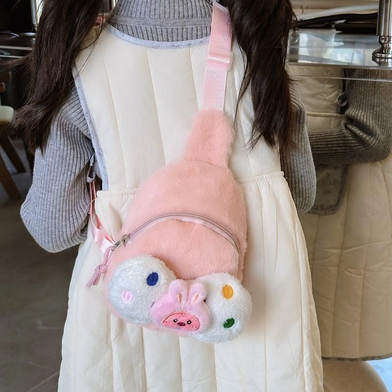 Girls Fashionable Plush Teddy Bear Backpack Lightweight And Breathable For Kids