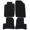 Tapis De Sol Noir Velours - J&J AUTOMOTIVE - Peugeot 206 1998-2005 - Sur Mesure - Antidérapant - Imperméable