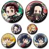 58mm Cute Anime Demon Slayer Acrylic Brooches for Women Cartoon Kimetsu No Yaiba Nezuko Badge Pins DIY Clothes Hat Bag Jewelry Gift