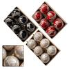6pcs/set WillowLeaf Design Ball Ornaments Hanging Ball Decoration  Christmas Party
