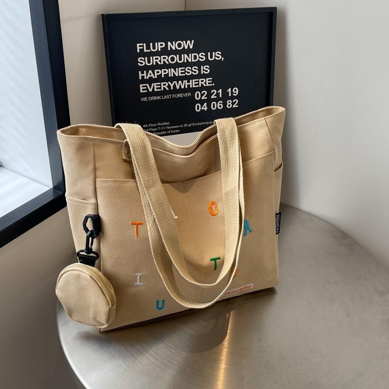 Leisure, Literature and Art, Individuality, Student Beauty, Large-capacity New Fashion Tote Bag, Shoulder Portable Underarm Bag for Women