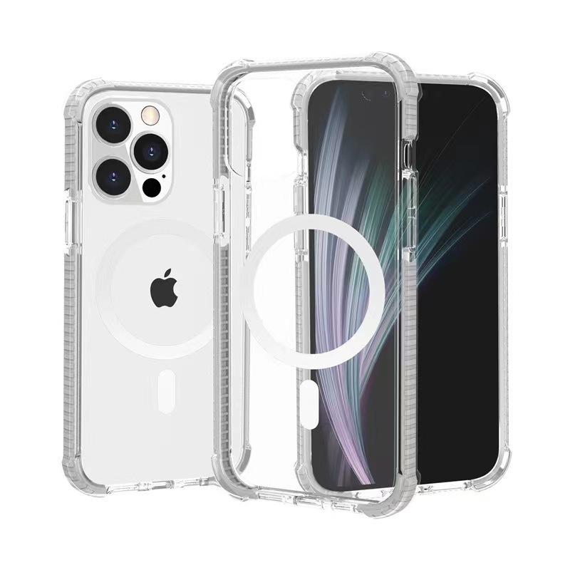 Применимо к IPHONE14 15 16 17PRO MAX четыре угла защита от падения акрил двухцветный жесткий чехол для мобильного телефона оптом